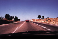 La marca discontinua que se ob